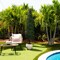 Nearly Natural Artificial Boxwood Topiary Outdoor Potted Cone Tree - 7' - Green